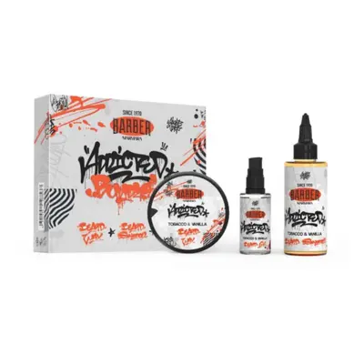 SET: Marmara Barber Addicted Bundle 3in1 - Beard Shampoo, Beard Wax, Beard Oil - set péče o brad