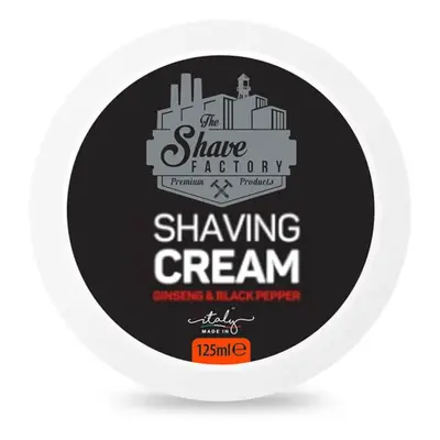 The Shave Factory Shaving Cream - krém na holení, 125 ml Ginseng & Black Pepper - ženšen a pepř