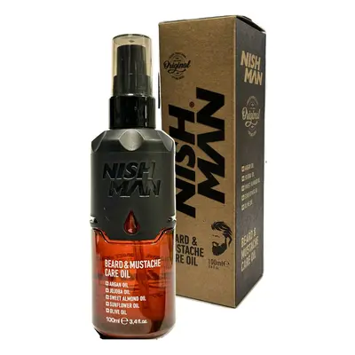 Salon Size: Nishman Beard & Moustache Care Oil - výživný olej na bradu, 100 ml