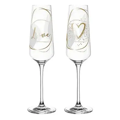 Leonardo PRESENTE LOVE sklenice na sekt 280 ml, 2 ks