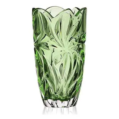 Aurum Crystal Váza FLORA green 280 mm