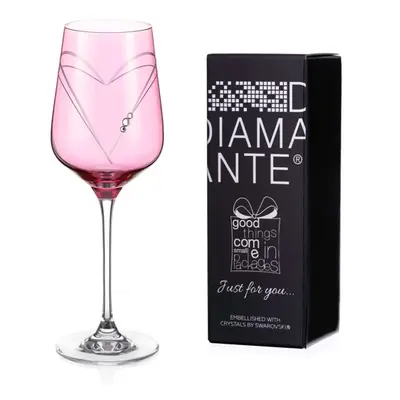 Diamante JFY Pink Hearts wine 450 ml