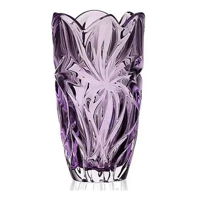 Aurum Crystal Váza FLORA amethyst 280 mm