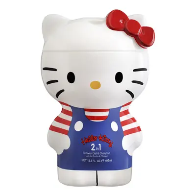 HELLO KITTY 2D - sprchový gel a šampón 2v1 Sprchový gel a šampón - 400 ml