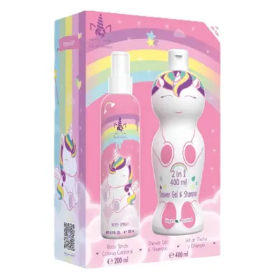 EAU MY UNICORN - dárková sada Tělový sprej 200 ml + sprchový gel a šampón 2v1 400ml