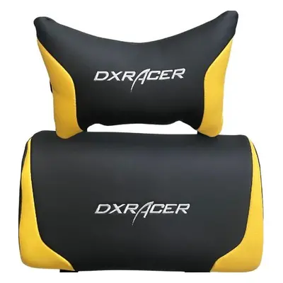 DXRACER Sada polštářků NY černo - žlutý série Formula