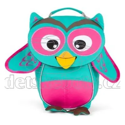 Batůžek pro nejmenší Affenzahn Olivia Owl small - turquoise