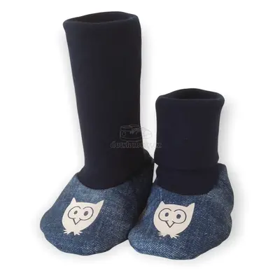 ČO capáčky softshellové modrá jeans