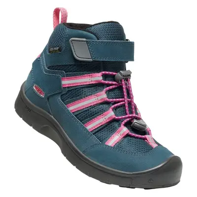 Dětské celoroční boty Keen Hikeport 2 Sport Mid WP Youth blue wing teal/fruit dove