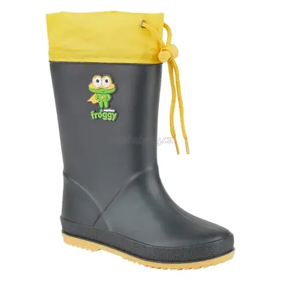 Dětské gumáky Coqui 8508 Antracit/Yellow Hero