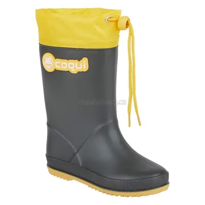 Dětské gumáky Coqui 8509 Antracit/Yellow