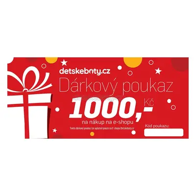 Dárkový poukaz 1000 Kč pro nákup na eshopu