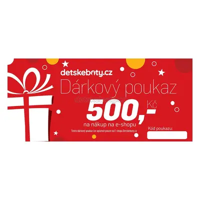 Dárkový poukaz 500 Kč pro nákup na eshopu