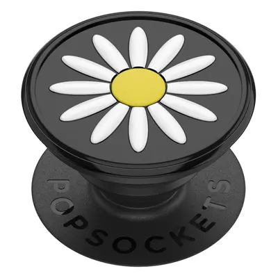 PopSockets PopGrip Gen.2, Festival Daisy Black, 3D kopretina na černém podkladu