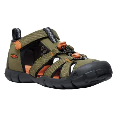 Dětské sandály Keen Seacamp II CNX youth dark olive/gold flame