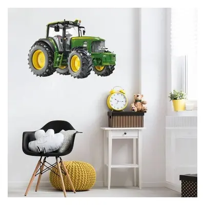 INSPIO dětské samolepky na zeď pro kluky - Traktor N.2 - 94x140cm