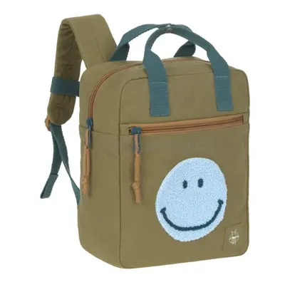 Green Label Little One & Me Square Backpack Small Gots olive