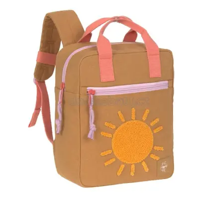 Green Label Little One & Me Square Backpack Small Gots caramel