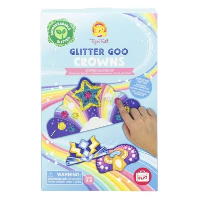 Kreativní sada Tiger Tribe Glitter Goo Crowns - Super Rainbow