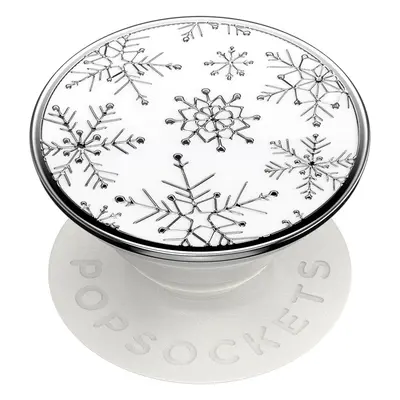 PopSockets PopGrip Gen.2, Enamel Snow Metal, sněhové vločky, smaltovaný povrch