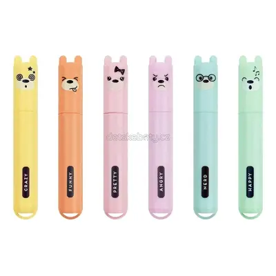 Sada zvýrazňovačů Legami Teddy' S Style - Set Of 6 Mini Pastel Highlighters