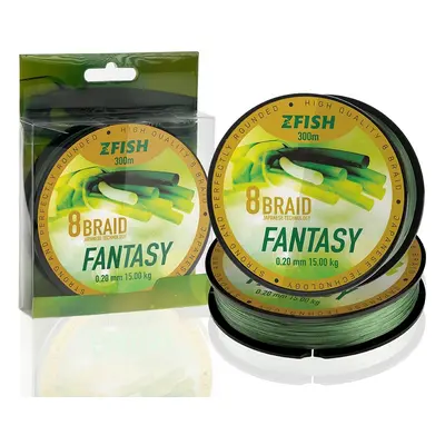 Zfish splénaná šňůra fantasy 8 braid 300 m - 0,25 mm 18,5 kg