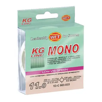 Wft vlasec kg mono green 300 m - 0,16 mm 3,1 kg