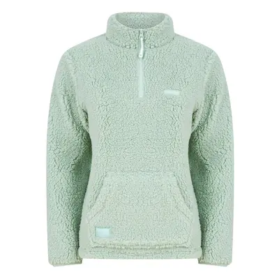 Navitas mikina womens sherpa pullover light green - xxl