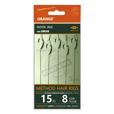 Life orange návazce method hair rigs s1 15 lb 5 ks - 10