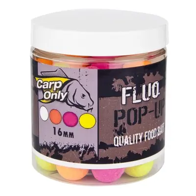 Carp only fluo pop up boilie 80 g 16 mm-white