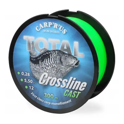 Carp´r´us vlasec total crossline cast green 300 m - průměr 0,25 mm / nosnost 4,5 kg