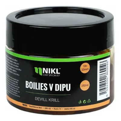 Nikl boilie v dipu 250 g 18/20 mm-kill krill