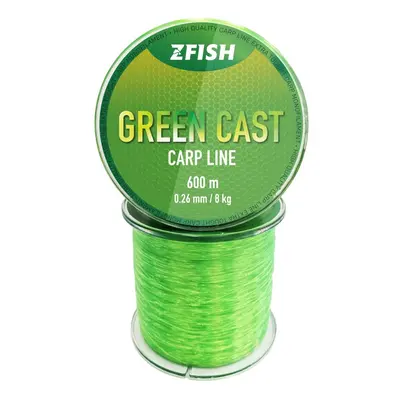 Zfish vlasec green cast carp line - 0,34 mm 600 m