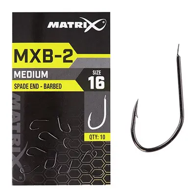 Matrix háčky mxb-2 barbed spade end black nickel 10 ks - 16