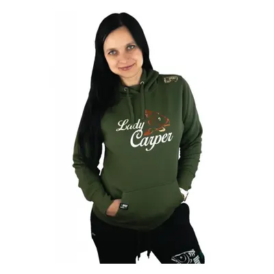 R-spekt mikina s kapucí lady carper khaki - xxl