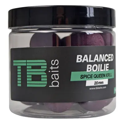 Tb baits vyvážené boilie balanced + atraktor spice queen krill 100 g - 16 mm