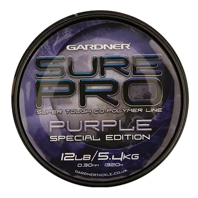 Gardner vlasec sure pro purple special edition fialová-průměr 0,38 mm / nosnost 8,2 kg / návin 7