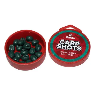 Garda bročky carp shots camou green - 20 ks 1,2 g