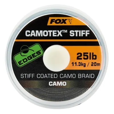 Fox návazcová šňůrka edges camotex stiff 20 m-průměr 20 lb / nosnost 9,1 kg