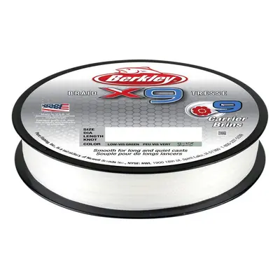 Berkley splétaná šňůra x9 crystal-průměr 0,43 mm / nosnost 59,7 kg