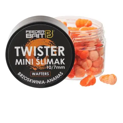 Feederbait twister mini šlimak wafters 11x8 mm 25 ml - r72- broskev/ananas