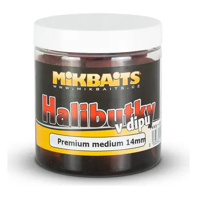 Mikbaits pelety halibutky v dipu 8 mm 150 ml - premium halibut