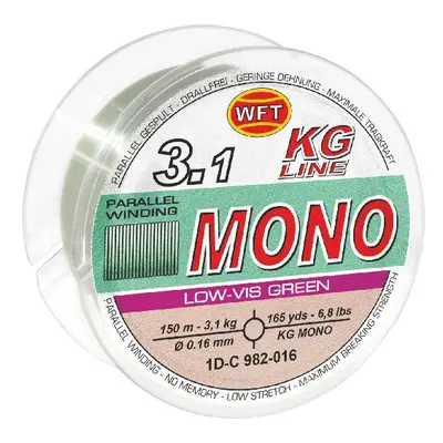 Wft vlasec kg mono green 150 m - 0,18 mm 3,7 kg