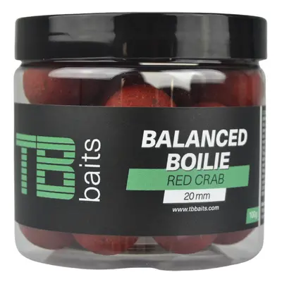 Tb baits vyvážené boilie balanced + atraktor red crab 100 g - 20 mm