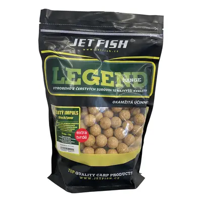 Jet fish extra tvrdé boilie legend range žlutý impuls ořech javor 250 g - 24 mm