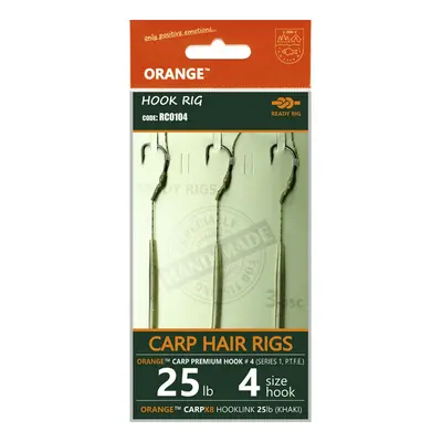 Life orange návazce carp hair rigs s1 20 cm 3 ks - 8 15 lb