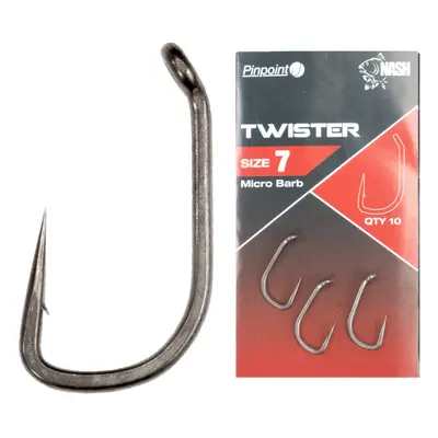 Nash háčky pinpoint twister micro barbed-velikost 10