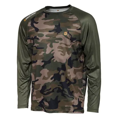 Prologic triko uv camo long sleeve t shirt camo green - xxl