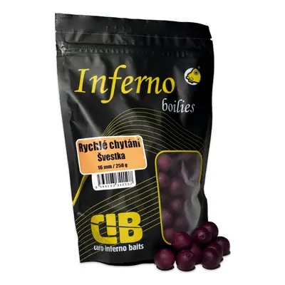 Carp inferno boilies pro rychlé chytání 250 g 16 mm švestka