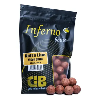 Carp inferno boilies nutra line višeň chilli - 250 g 20 mm